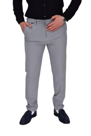 Erkek Beli Lastikli Jogger Pantolon Regular Fit BGL-ST04329 GRİ - 36