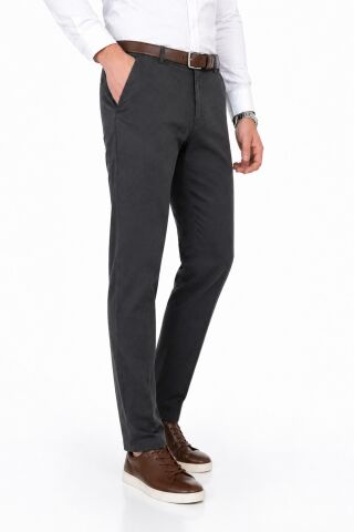 Erkek Kanvas Pantolon Regular Kalıp Mevsimlik  BGL-ST05409 FÜME - 48