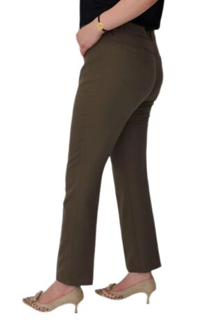 Kadın Kumaş Pantolon Lastikli 1900 BGL-ST01792 HAKİ - 52