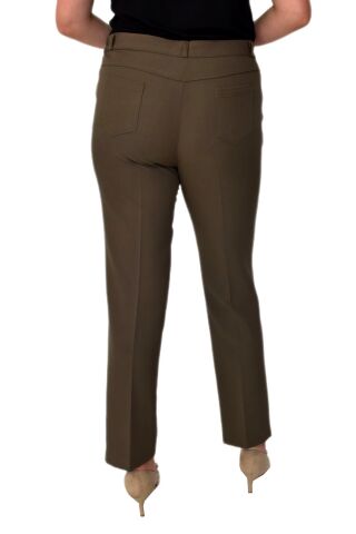 Kadın Kumaş Pantolon Lastikli 1900 BGL-ST01792 HAKİ - 52