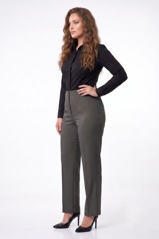 Kadın Klasik Kumaş Pantolon BGL-ST01077 FÜME - 40
