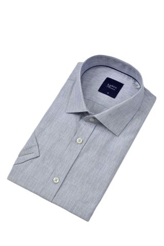 Erkek Klasik Çizgili Kısa Kol Gömlek 9493 BGL-ST04580