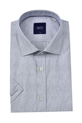 Erkek Klasik Çizgili Kısa Kol Gömlek 9493 BGL-ST04580