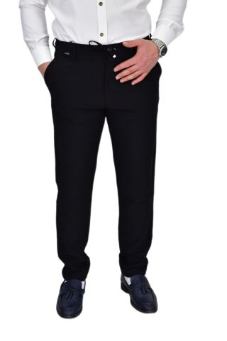 Erkek Beli Lastikli Jogger Pantolon Regular Fit BGL-ST04329 SİYAH - 33/34