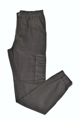 Erkek Paça Lastikli Kanvas Kargo Pantolon BGL-ST03045 HAKİ - 35/32