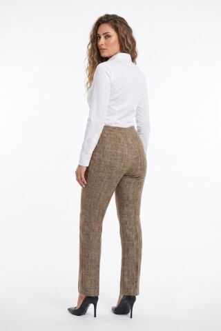 Kadın Hasır Dokuma Kumaş Pantolon BGL-ST01355