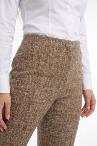 Kadın Hasır Dokuma Kumaş Pantolon BGL-ST01355