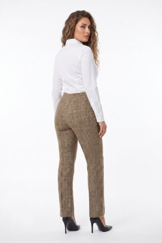 Kadın Hasır Dokuma Kumaş Pantolon BGL-ST01355