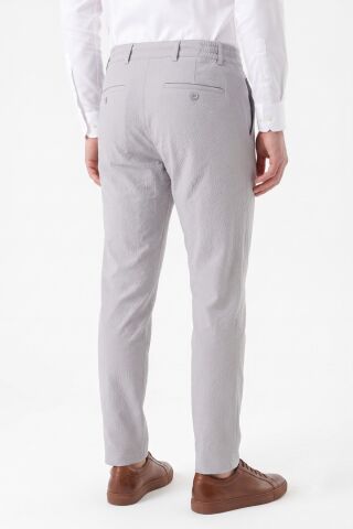 Erkek Regular Kalıp Jogger Pantolon Gofre Kumaş BGL-ST05632 A.GRİ - 40