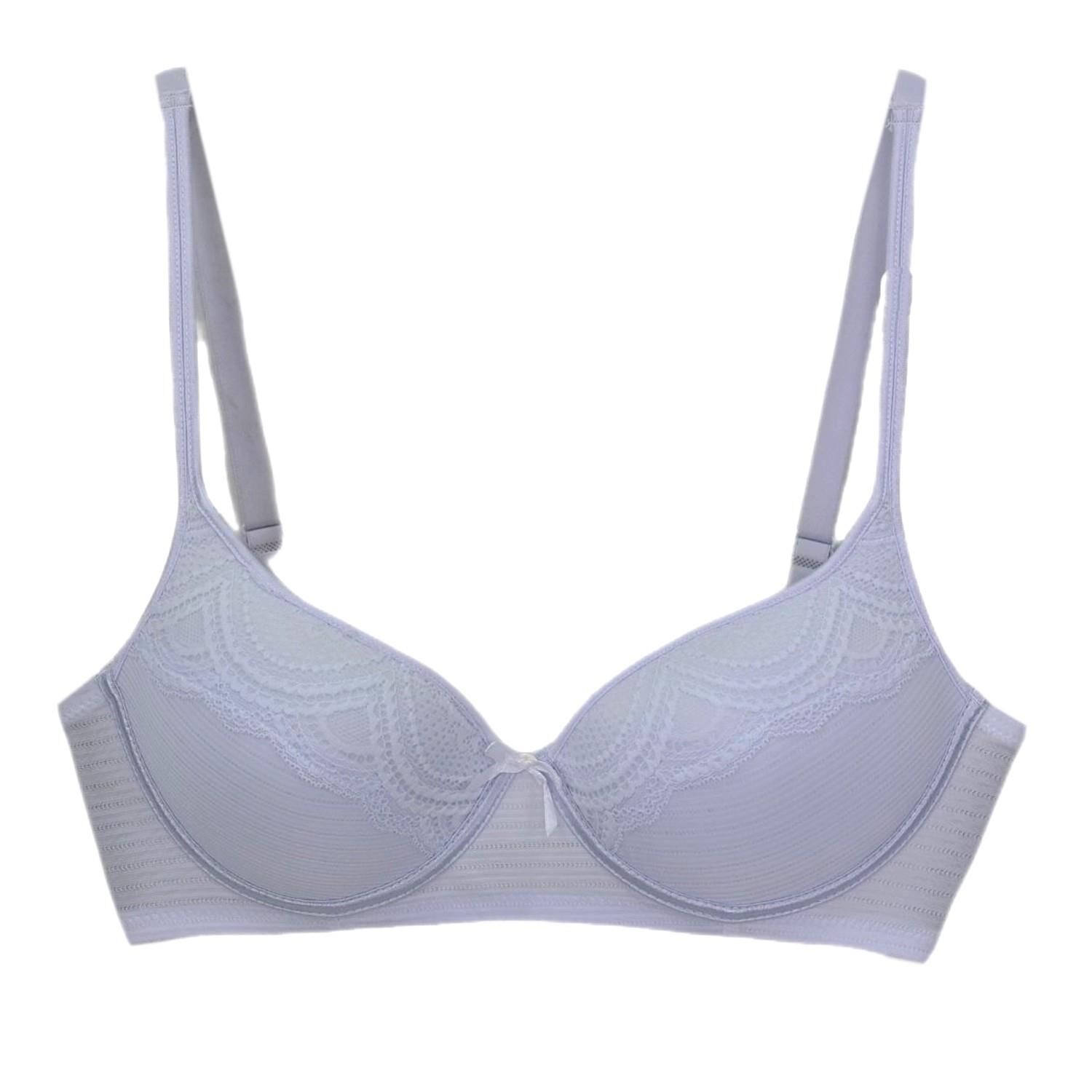 Kadın Silikonlu Toparlayıcı Telli Sütyen C Cup BGL-ST04498 BEYAZ - 85 C