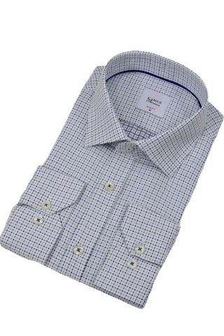 Erkek Puantiyeli Slim Fitt Uzun Kol Gömlek 2380 BGL-ST04375