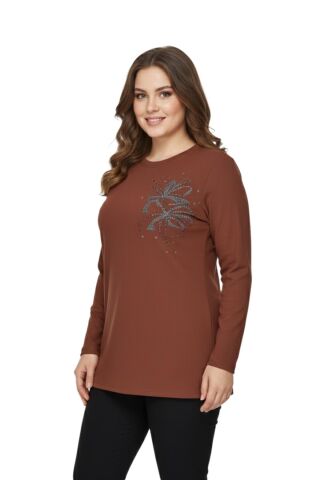 Kadın Önü Nakışlı Bluz BGL-ST05090 TABA - 42