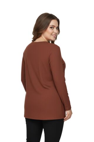 Kadın Önü Nakışlı Bluz BGL-ST05090 TABA - 42