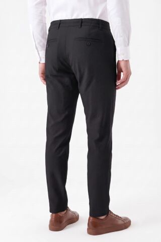 Erkek Regular Kalıp Jogger Pantolon Gofre Kumaş BGL-ST05632 SİYAH - 42