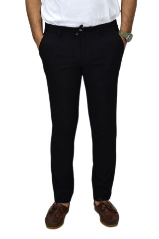 Erkek Siyah Jogger Lastikli Pantolon 1977 BGL-ST03731 SİYAH - 50