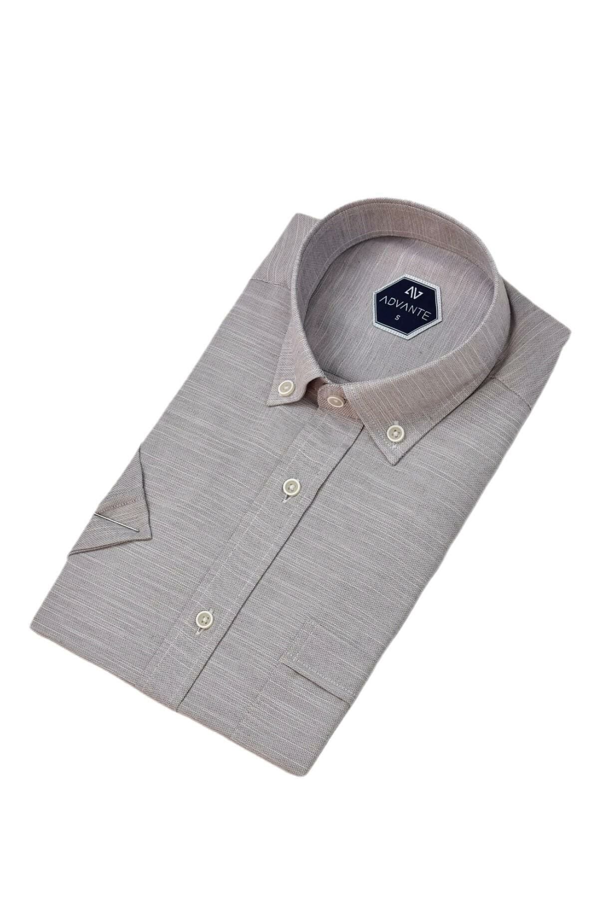 Erkek Klasik Tek Cepli Kısa Kol Gömlek BGL-ST04554