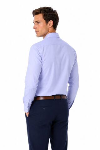 Erkek Klasik Uzun Kol Gömlek 3400 BGL-ST04400 MAVİ - XL