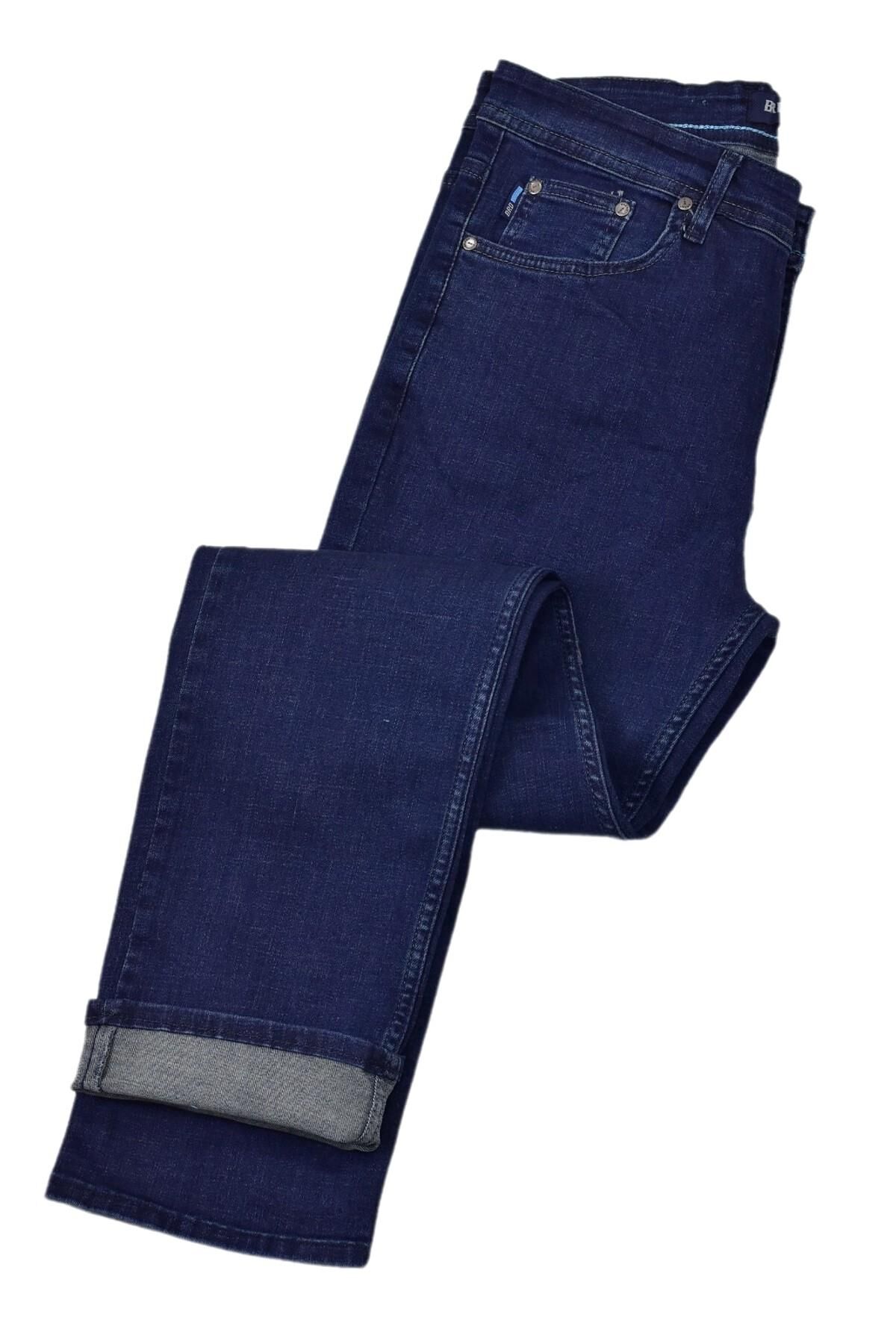 Erkek Regular Fit Jeans Pantolon 320 BGL-ST04199 LACİVERT - 32