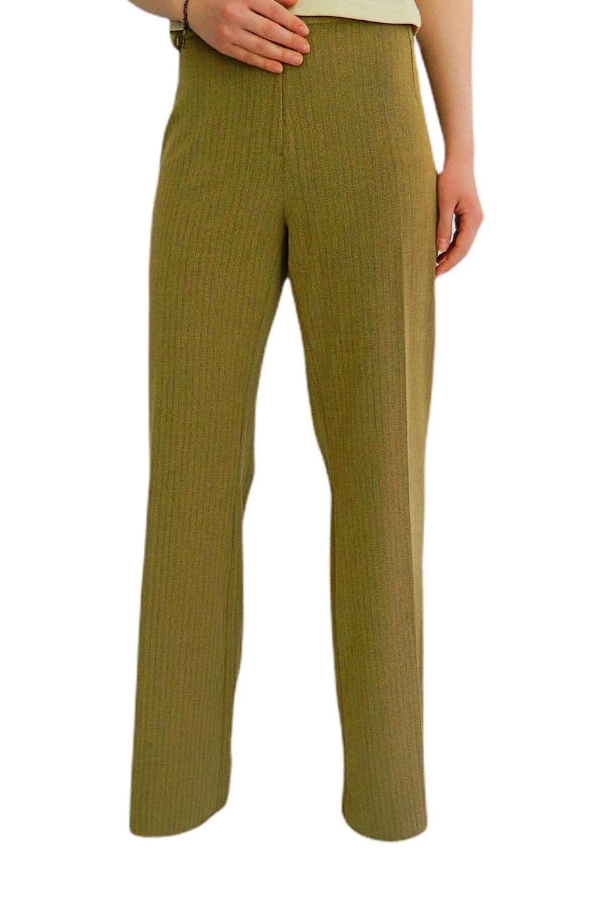Kadın Kumaş Pantolon Normal Bel Klasik BGL-ST01367 CAMEL - 44