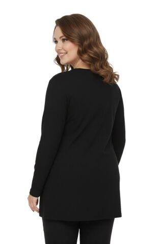 Kadın Önü Nakışlı Bluz BGL-ST05091 SİYAH - 44
