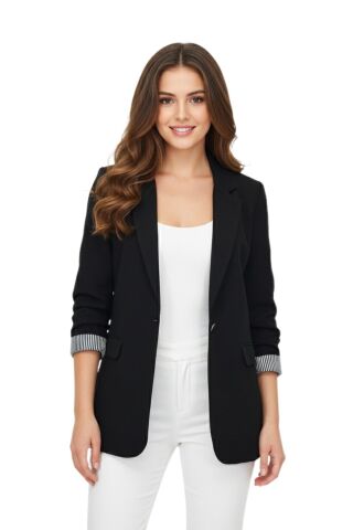 Kadın Ayrobin Tek Dügmeli Ceket BGL-ST03726