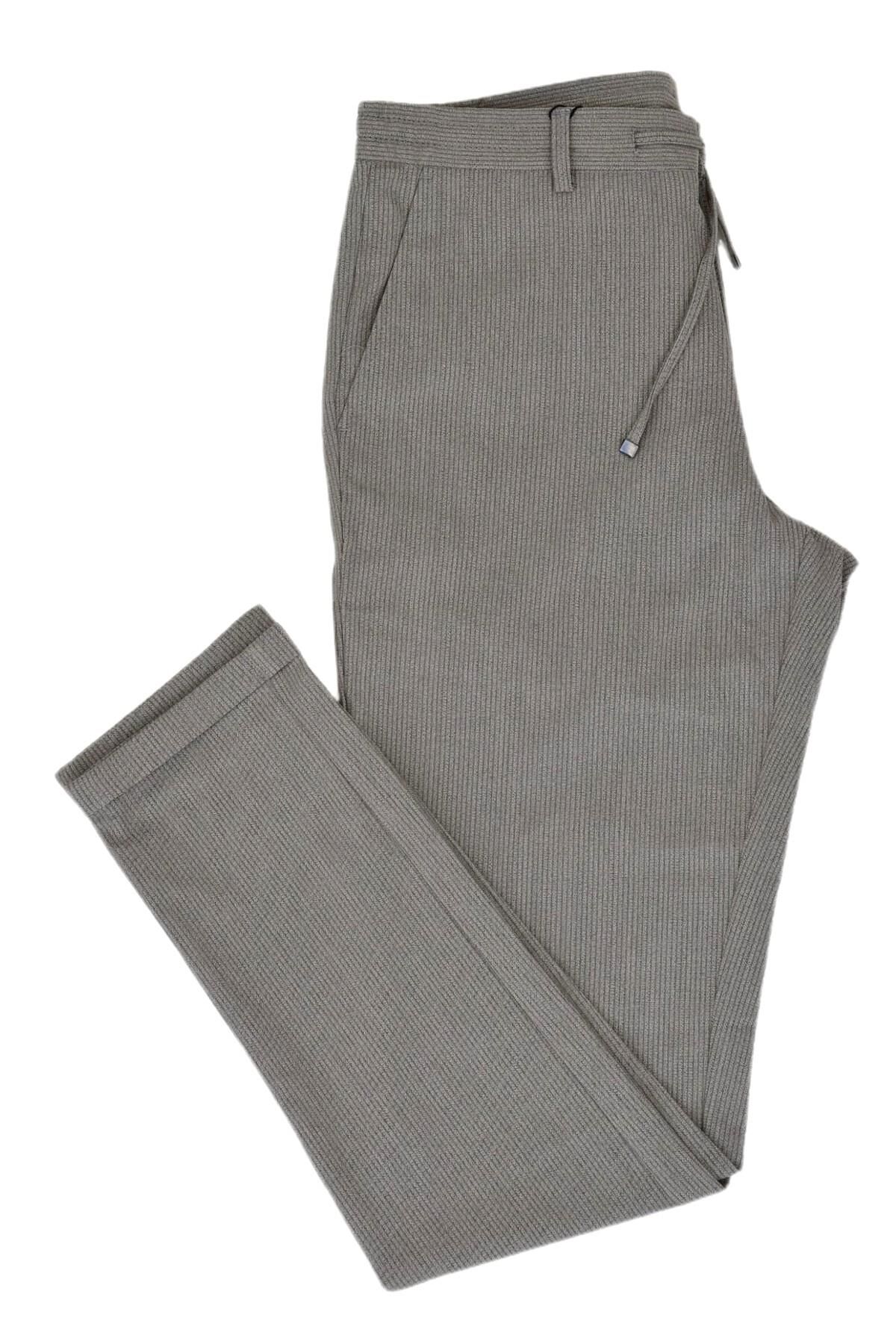 Erkek Gofre Jogger Lastikli Pantolon 1976 BGL-ST03733 BEJ - 50