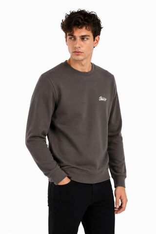 Erkek Sıfıryaka Mevsimlik Sweatshırt BGL-ST05446 KAHVE - S