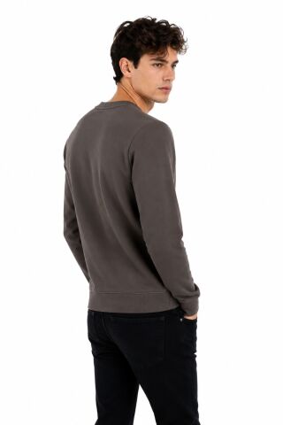 Erkek Sıfıryaka Mevsimlik Sweatshırt BGL-ST05446 KAHVE - S