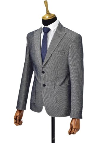 Erkek Tek Spor Ceket Çift Yırtmaçlı BGL-ST04512 ANTRASİT - 48