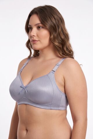 Kadın C Cup Süngerli Sütyen C Cup BGL-ST05640 GRİ - 95 C
