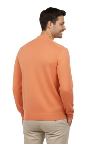 Erkek Yarım Balıkçı Yaka Regular Fit Kazak BGL-ST04954 BEJ - M