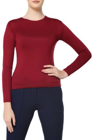 Kadın Uzun Kollu Basic Body BGL-ST01155 BEYAZ - XL