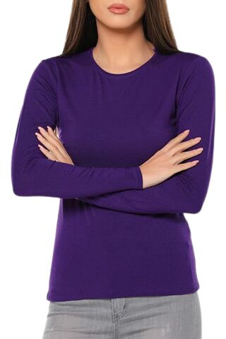 Kadın Uzun Kollu Basic Body BGL-ST01155 BEYAZ - XL