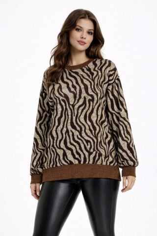 Kadın Yumoş Sıfıryaka Sweatshirt BGL-ST05316