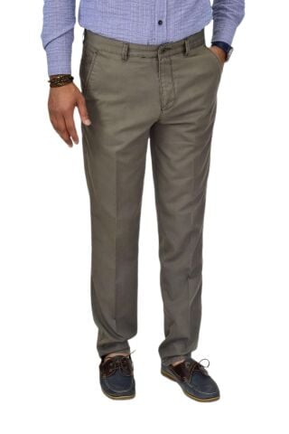 Erkek Kanvas Yazlık Pantolon Klasik 654 BGL-ST04603 FÜME - 48