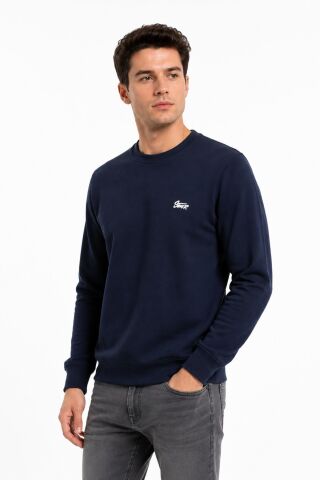 Erkek Sıfıryaka Mevsimlik Sweatshırt BGL-ST05446 LACİVERT - XL