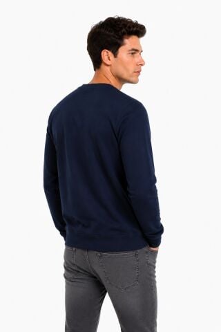 Erkek Sıfıryaka Mevsimlik Sweatshırt BGL-ST05446 LACİVERT - XL