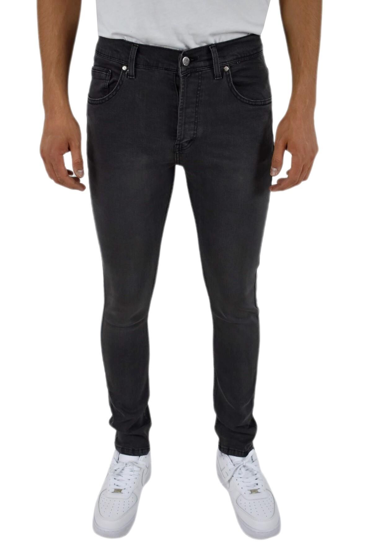Erkek Silim Fit Jeans Pantolon 1502 BGL-ST02912 FÜME - 33/32