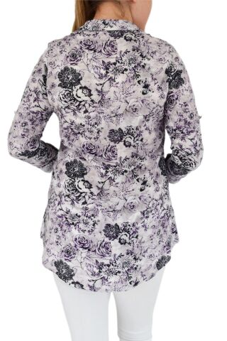 Kadın Çiçekli Tunik BGL-ST00651 PEMBE - 48