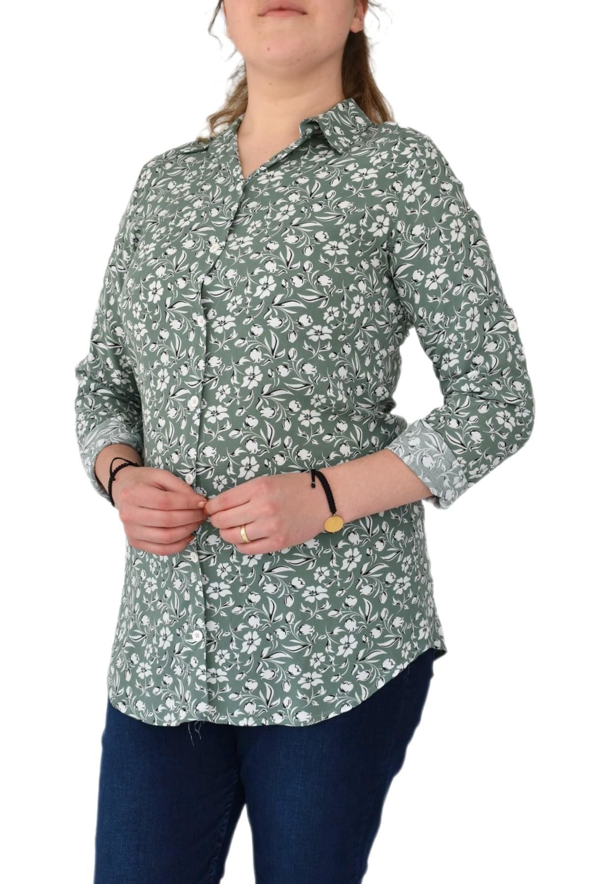 Kadın Gömlek Turuva Kol BGL-ST01139