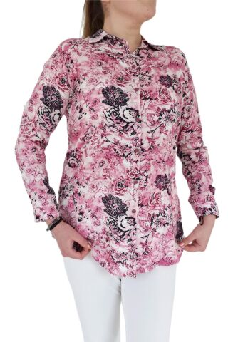 Kadın Çiçekli Tunik BGL-ST00651 PEMBE - 46