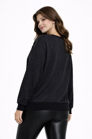 Kadın Yumoş Sıfıryaka Sweatshirt BGL-ST05320