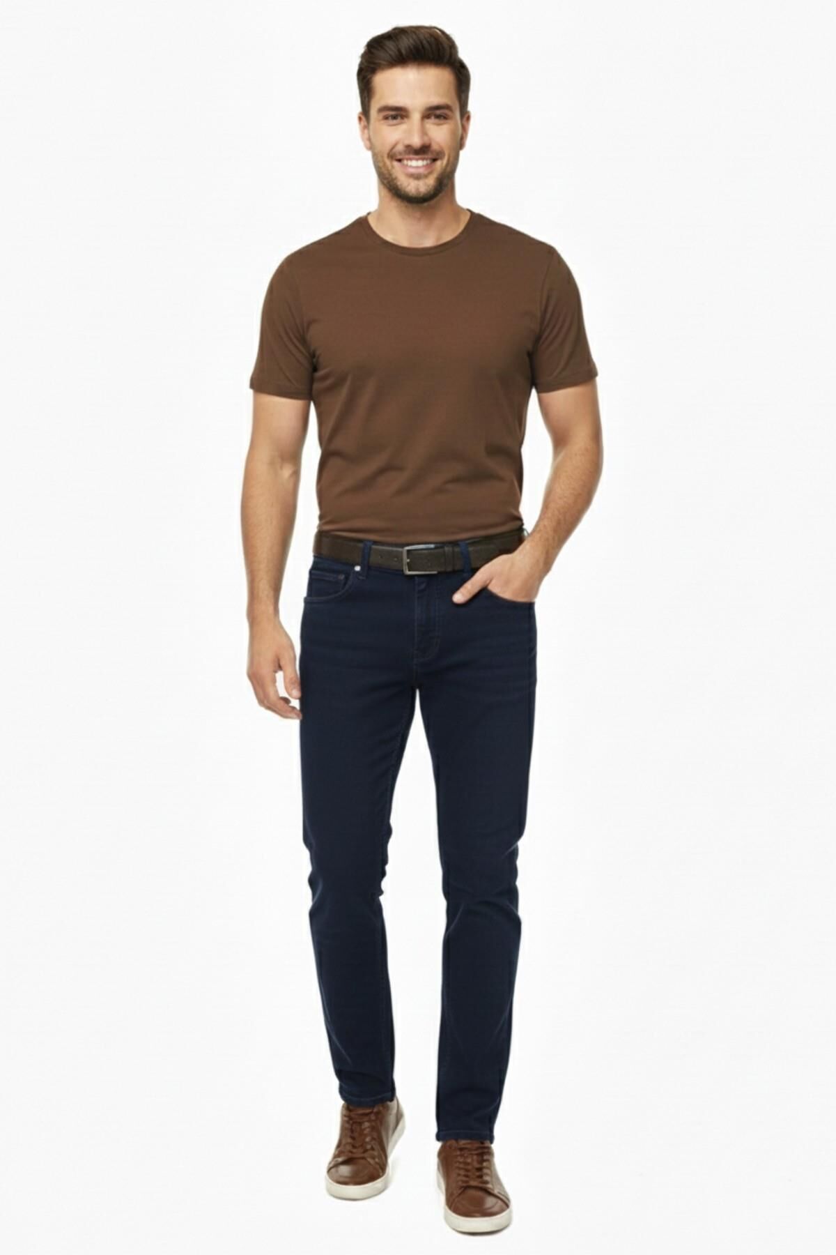 Erkek Comfort  Fit Jeans Pantolon 1101 BGL-ST05017 LACİVERT - 30