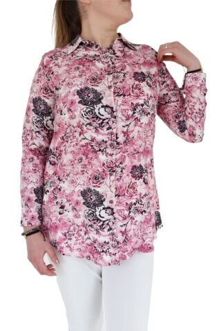 Kadın Çiçekli Tunik BGL-ST00651 PEMBE - 48