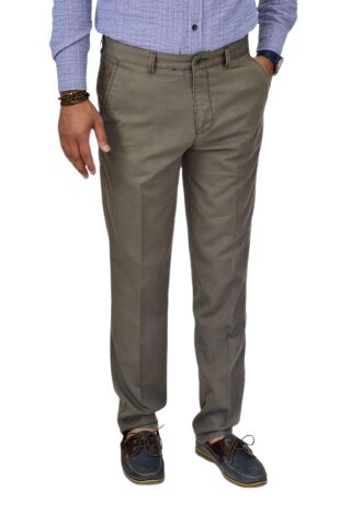 Erkek Kanvas Yazlık Pantolon Klasik 654 BGL-ST04603 HAKİ - 46