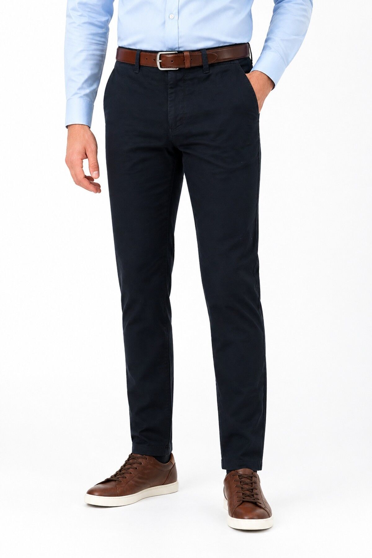 Erkek Kanvas Pantolon Regular Kalıp Yazlık BGL-ST05391 LACİVERT - 33/34