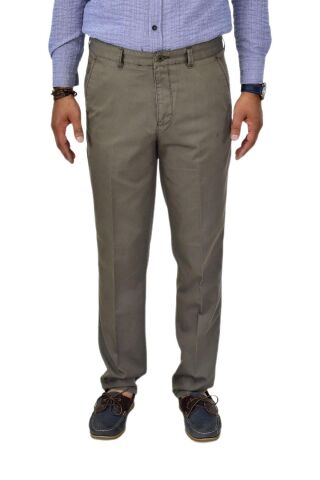 Erkek Kanvas Yazlık Pantolon Klasik 654 BGL-ST04603 HAKİ - 50