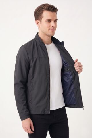 Erkek Mevsimlik Yagmurluk Spor Mont BGL-ST05338 LACİVERT - L