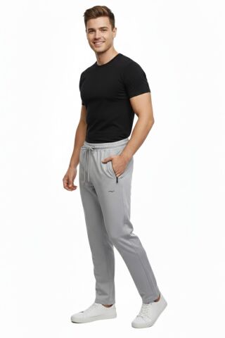 Erkek Rahat Kesim Düz Paça Dalgıç Kumaş Eşofman Altı BGL-ST05044 SİYAH - 2XL
