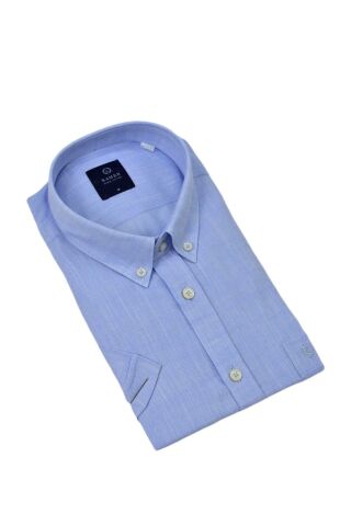 Erkek Klasik Kısa Kol Gömlek Pamuklu 9415 BGL-ST04581